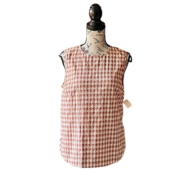J Crew womens Jet Set Geo. Multiple Sleeveless Blouse pullover lightweight 2 - Picture 1 of 10